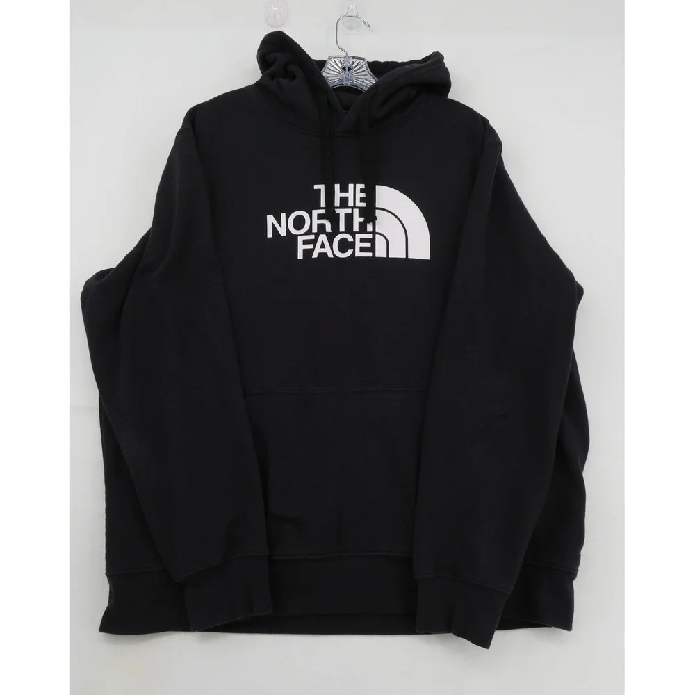 The North Face Mens Half Dome Logo Hoodie Black XL Pullover Sweatshirt NF0A4M4B